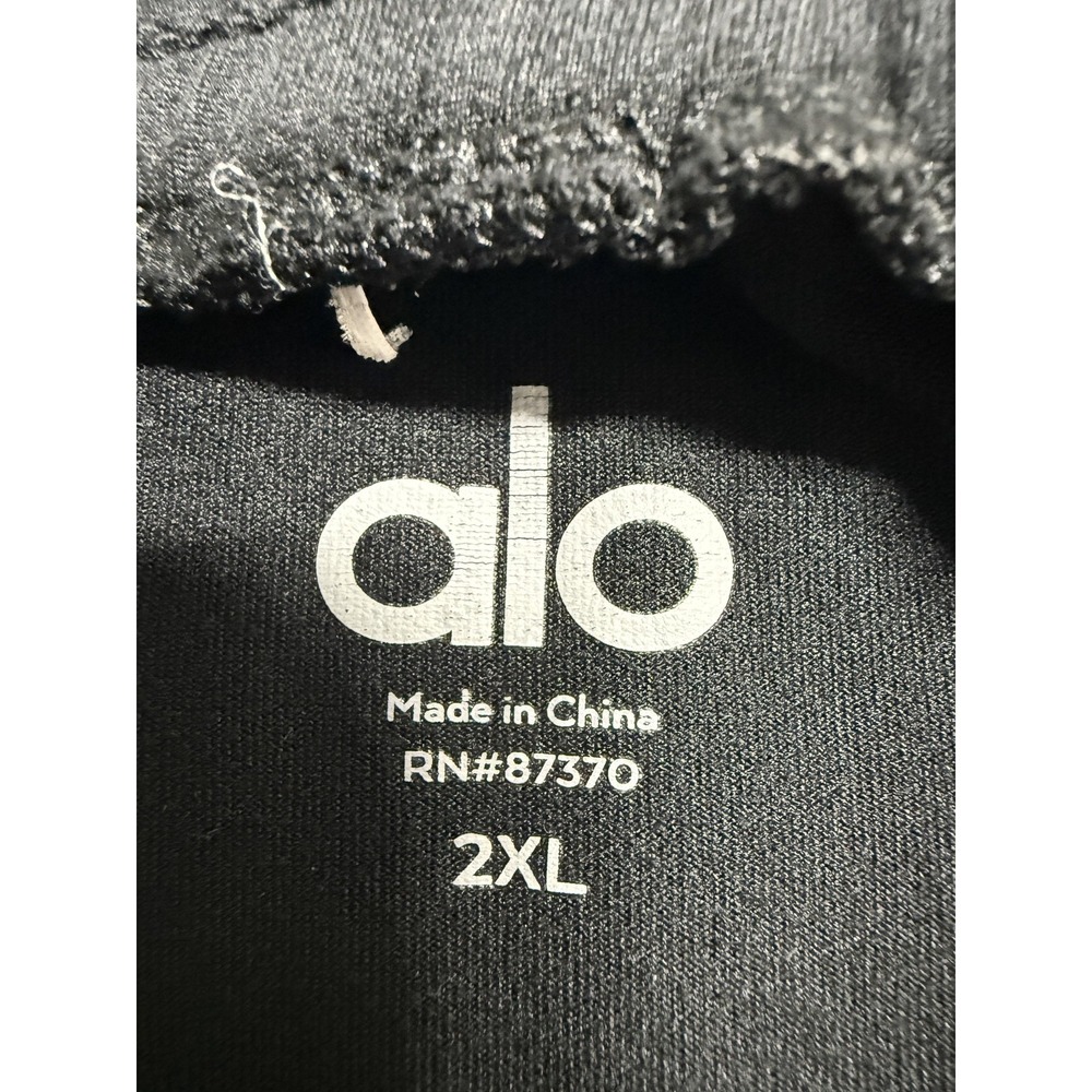 ALO Pants Mens 2XL Black Jersey Joggers Sweatpants Elastic Waist Yoga Athletic - Picture 2 of 8
